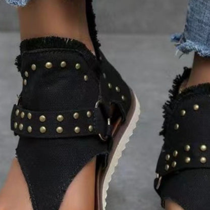 Denim Custom Flat Sandals