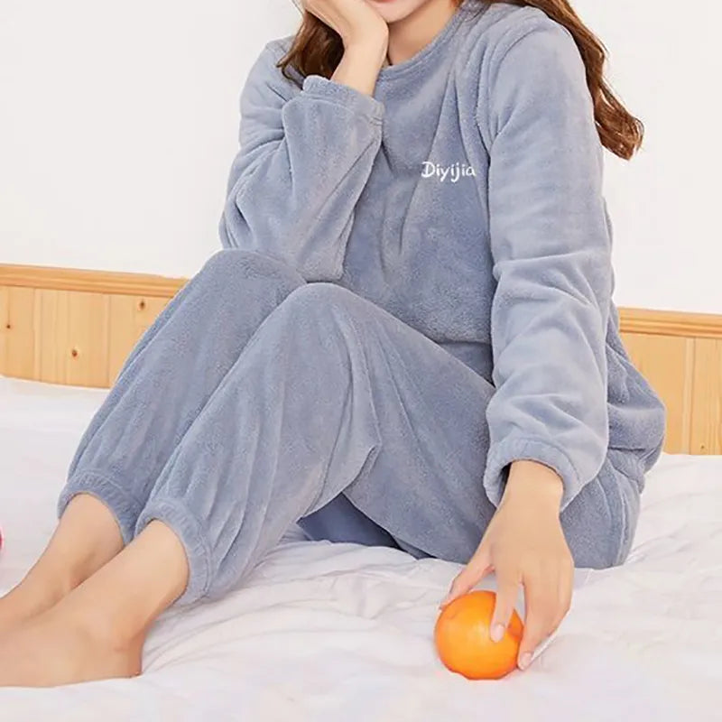 Velvet Pajama Top (Blue)