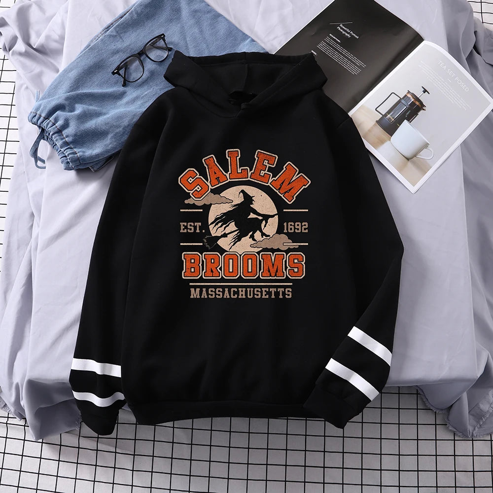 Salem Massachusetts Graphic Pullover (White)