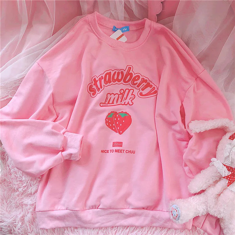 Strawberry Graphic Pullover