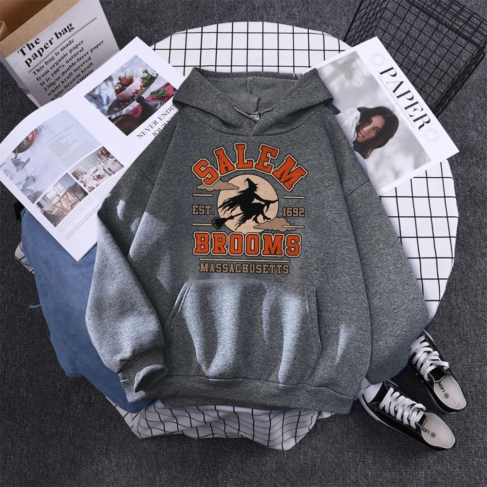 Salem Massachusetts Graphic Pullover (Grey)