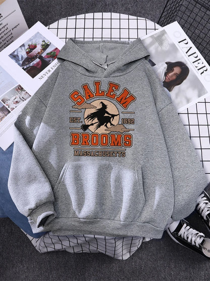 Salem Massachusetts Graphic Pullover (Beige)