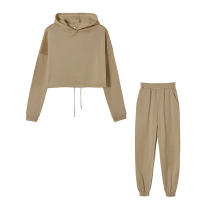 Tie Style 2 Piece Set (Khaki)