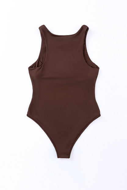 Round Neck Sleeveless Bodysuit