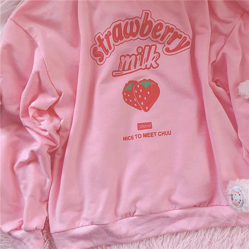 Strawberry Graphic Pullover