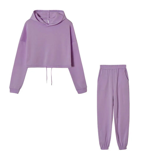 Tie Style 2 Piece Set (Purple)