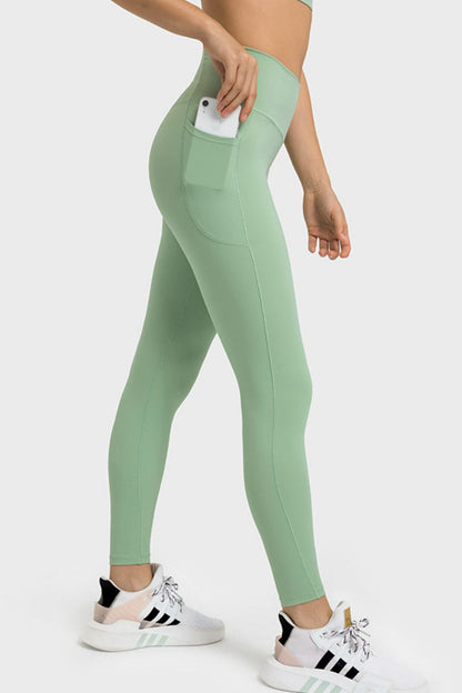 V-Waist Yoga Leggings with Pockets