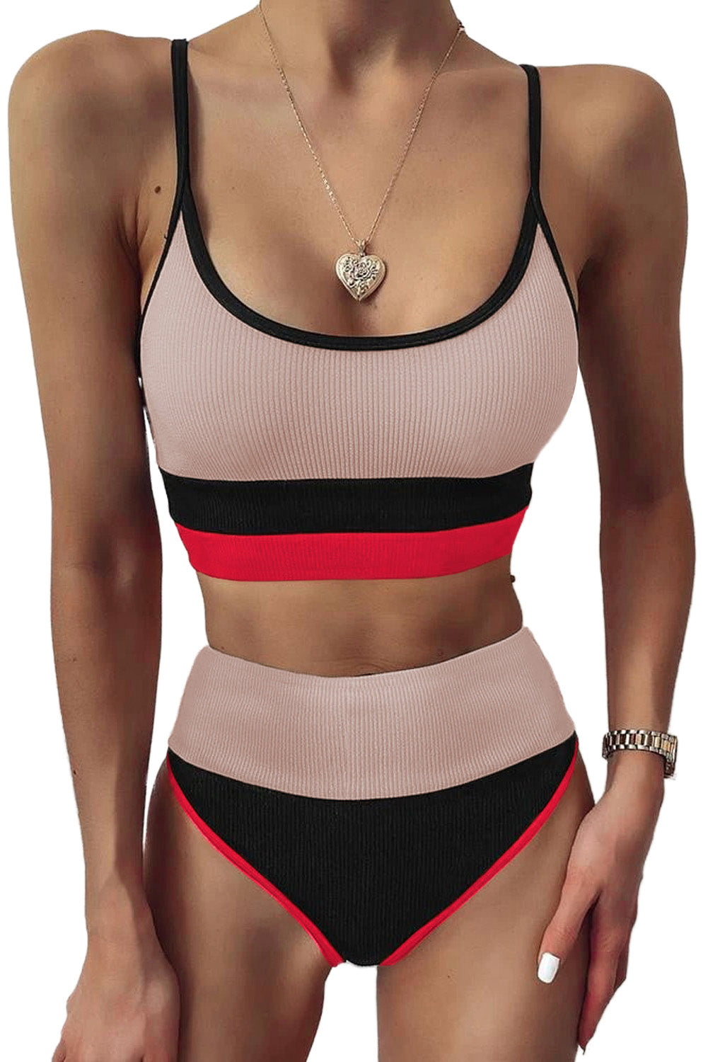 Spaghetti Strap Two-Piece Swim Set